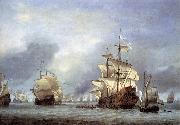 willem van de velde  the younger The Taking of the English Flagship the Royal Prince France oil painting artist